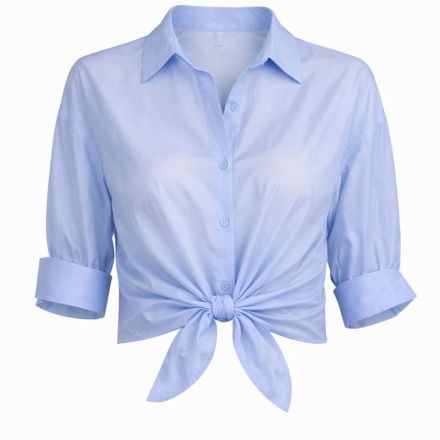 Напівпрозора блуза IMPERIAL у блакитному відтінку. Колір: Блакитний