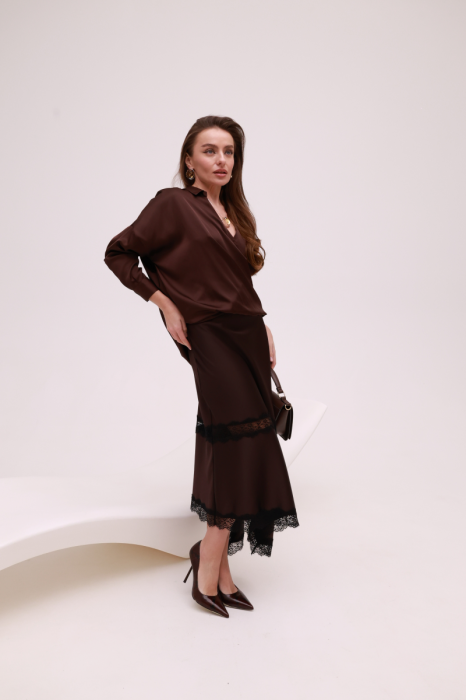 Шоколадна блуза IMPERIAL фото