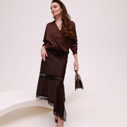 Шоколадна блуза IMPERIAL. Колір: Коричневий