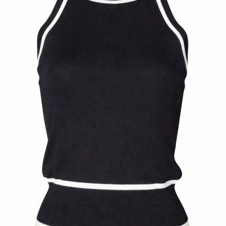 Контрастний трикотажний топ без рукавів IMPERIAL