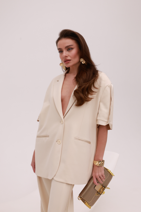 Молочний піджак IMPERIAL  з коротким рукавом