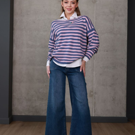 Смугастий светр, одяг від Jador