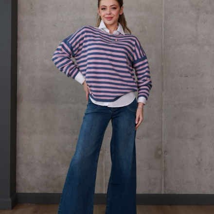 Смугастий светр, від Jador