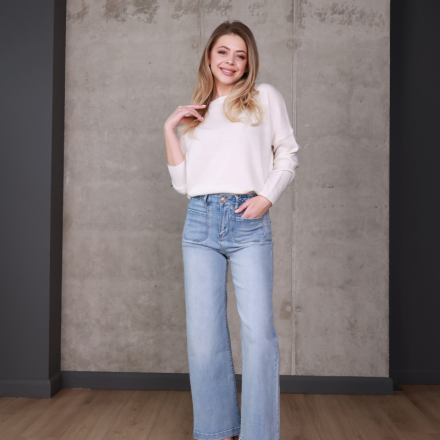 Джинси прямі світло-блакитні, одяг від Jador