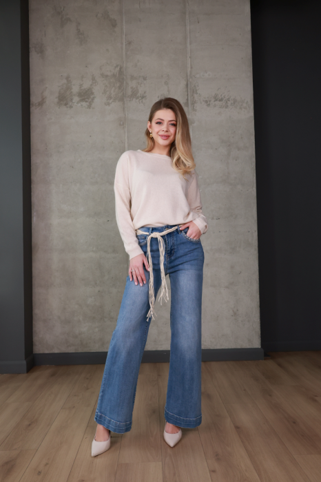 Джинси wide leg з високою посадкою