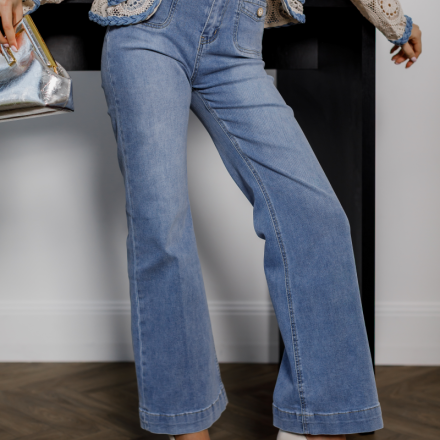 Джинси wide leg з високою посадкою, одяг від Jador