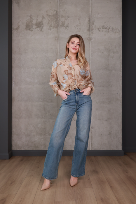 Джинси wide leg з високою посадкою