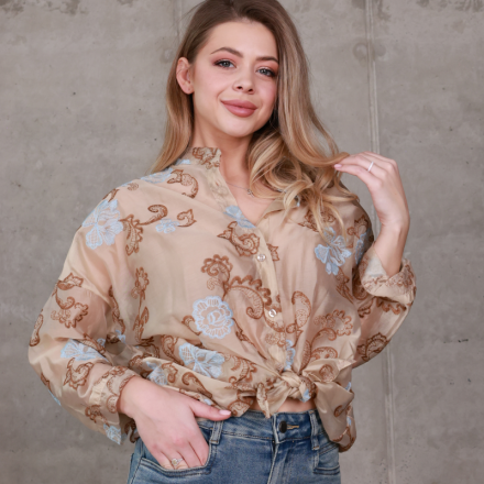 Джинси wide leg з високою посадкою, від Jador