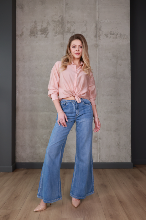Джинси wide leg з високою посадкою