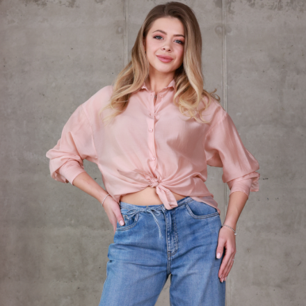 Джинси wide leg з високою посадкою. Колір: Синій