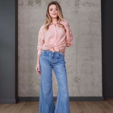 Джинси wide leg з високою посадкою, одяг від Jador