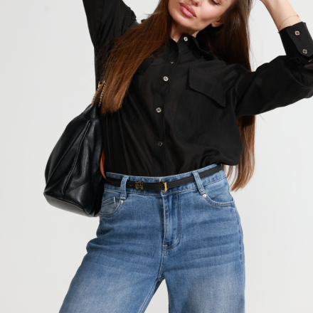 Блуза чорна класична, одяг від Jador