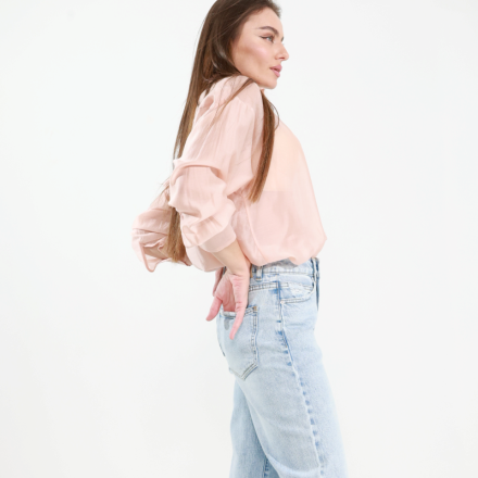 Напівпрозора блуза IMPERIAL. Колір: Пудровий